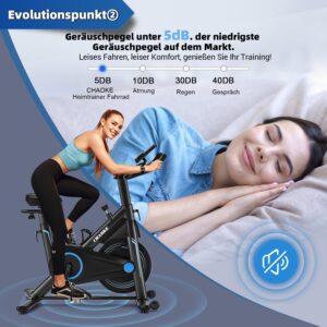 Heimtrainer Fahrrad mit App, CHAOKE