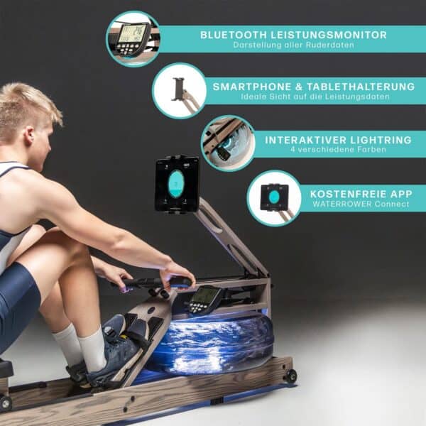 Rudergerät WaterRower Driftwood – Bild 3