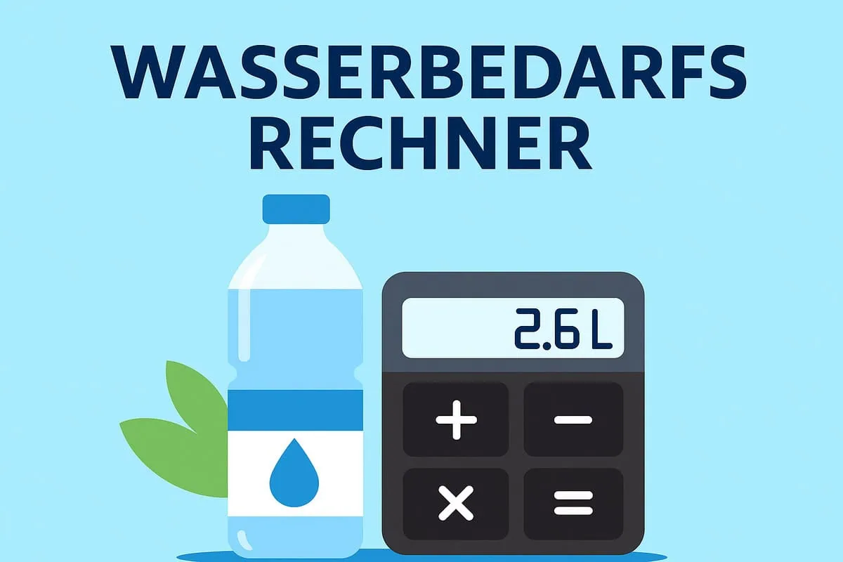 Wasserbedarfsrechner - Wasserbedarfsrechner: Berechne deine optimale Trinkmenge pro Tag